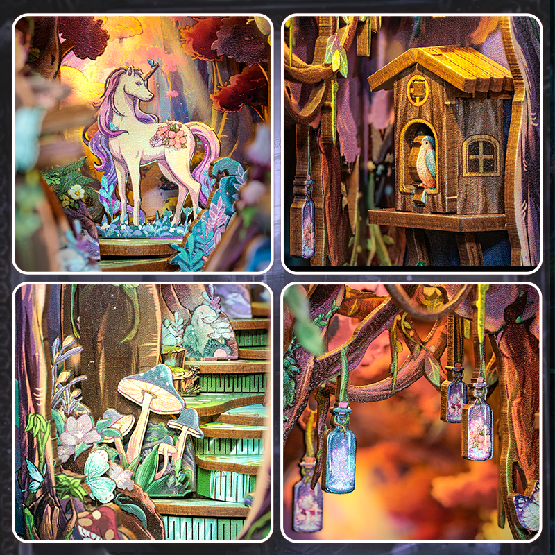 AB DIY Cutebee Booknook, The Grace of Forest, 19x6x27,5cm - Afbeelding 4