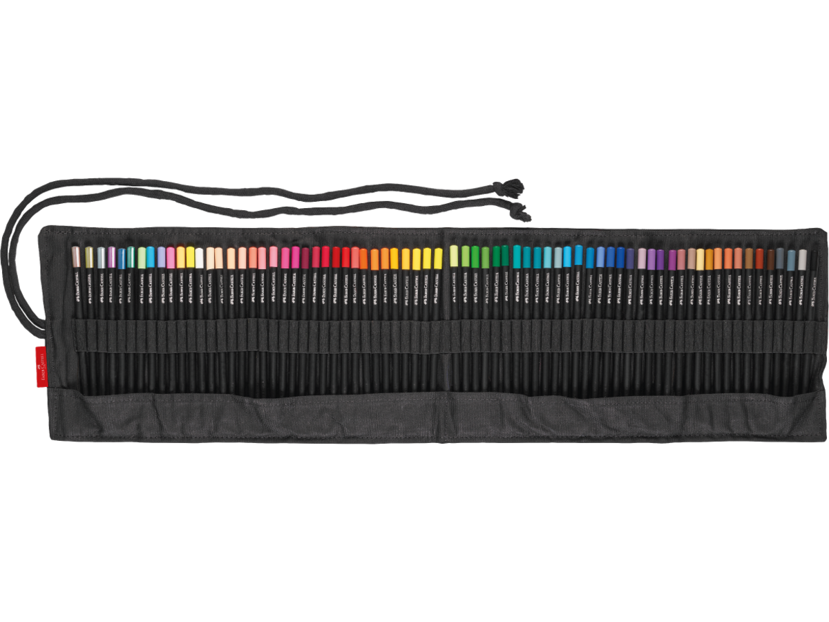 Kleurpotlood Faber-Castell Black Edition 72 stuks in roletui zwart - Afbeelding 2