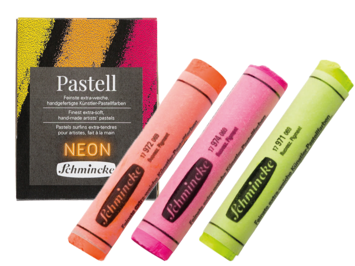 Schmincke Pastelkrijt Neon Set – 3 Stuks