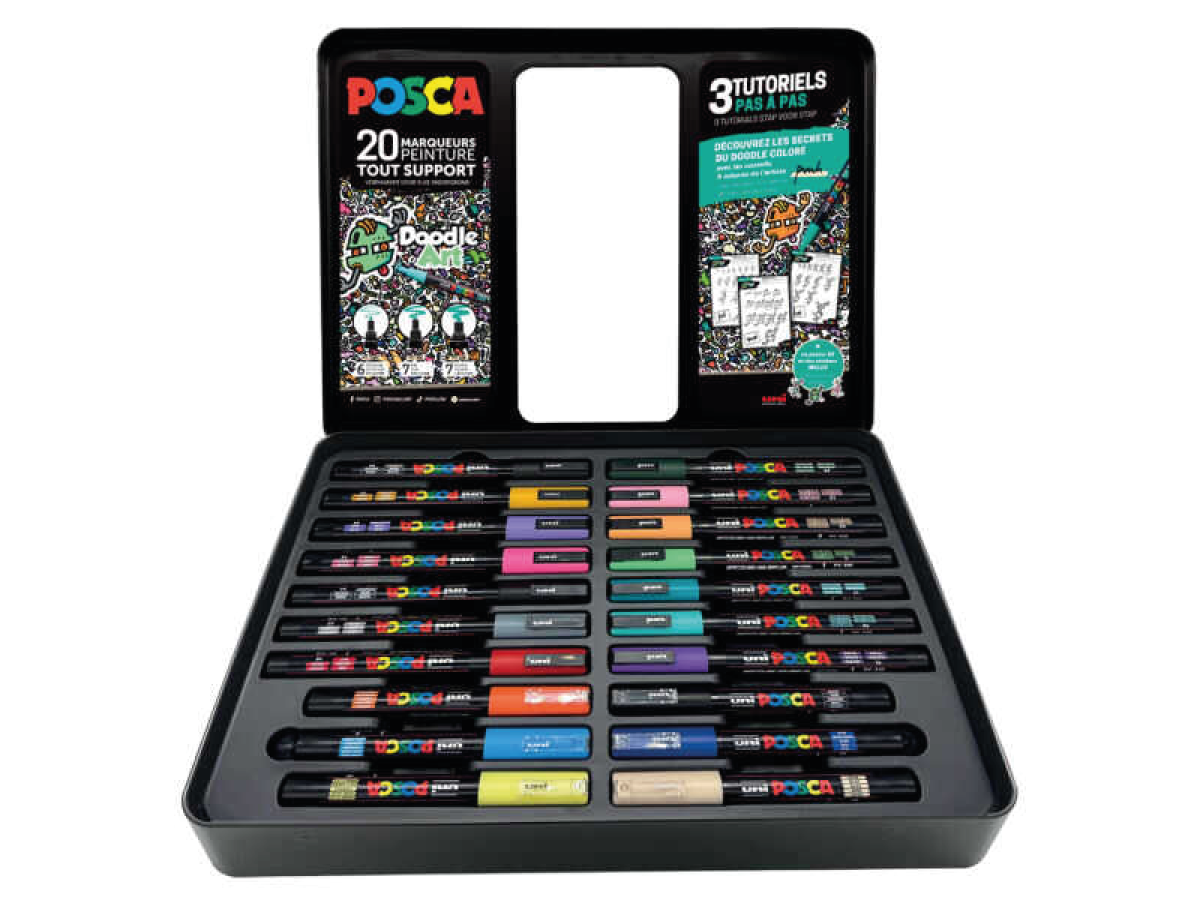 Posca Verfstiften Set Doodle Art 20st. - Afbeelding 2