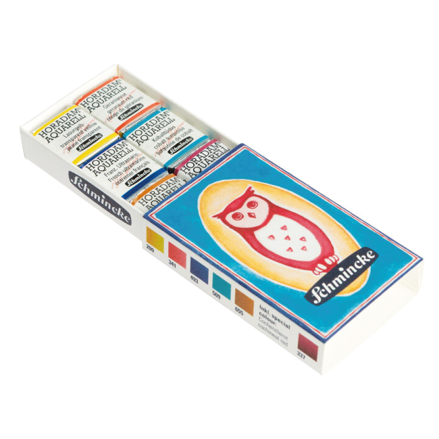 Schmincke Horadam Aquarelverf 6x Halve Napjes Matchbox - Afbeelding 3