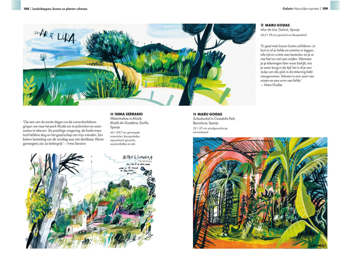 Urban Sketching - Lanschappen, Bomen En Planten Schetsen - Afbeelding 5