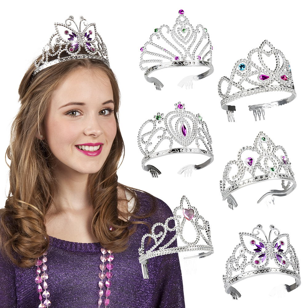 Tiara Diana zilver 6 ass.