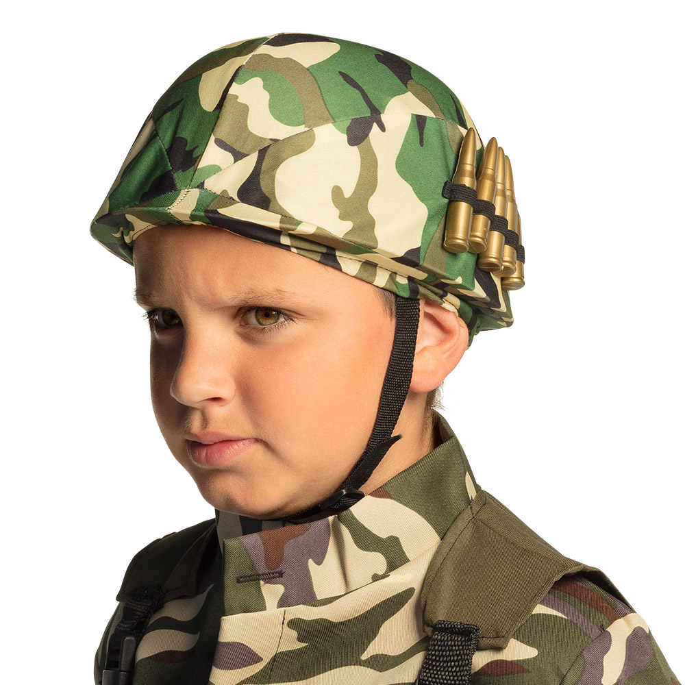 Kinderhelm Militair (verstelbaar) - Afbeelding 2