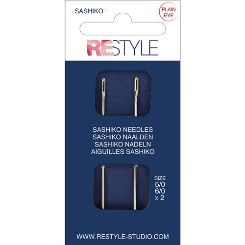 ReStyle Sashiko naalden 5/0 en 6/0, 2 stuks