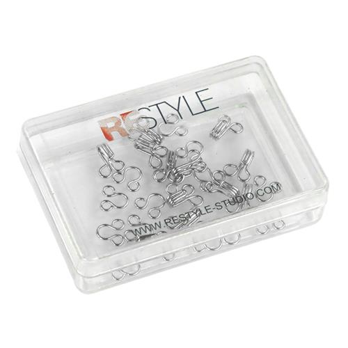 ReStyle Haken en ogen nr. 2 zilver, 11mm, 12 stuks - Afbeelding 2