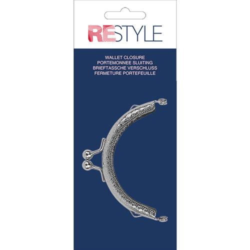 Restyle Portemonnee sluiting 8,5cm Zilver Kleurig - Afbeelding 1