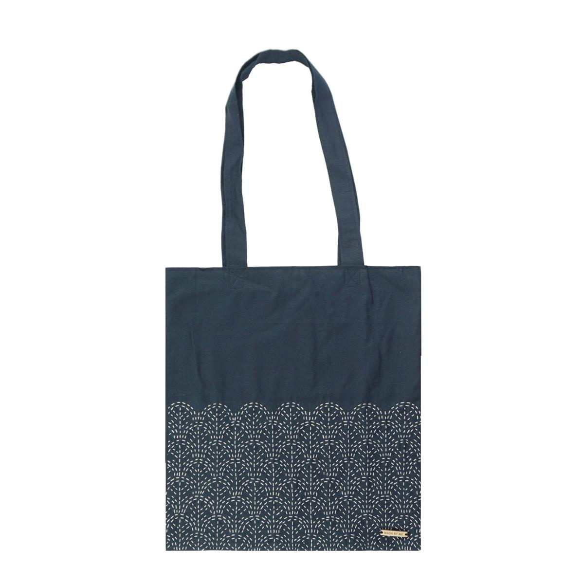 ReStyle Sashiko sjabloon seigaiha (golven) patroon maat 10 x 10 cm - Afbeelding 3