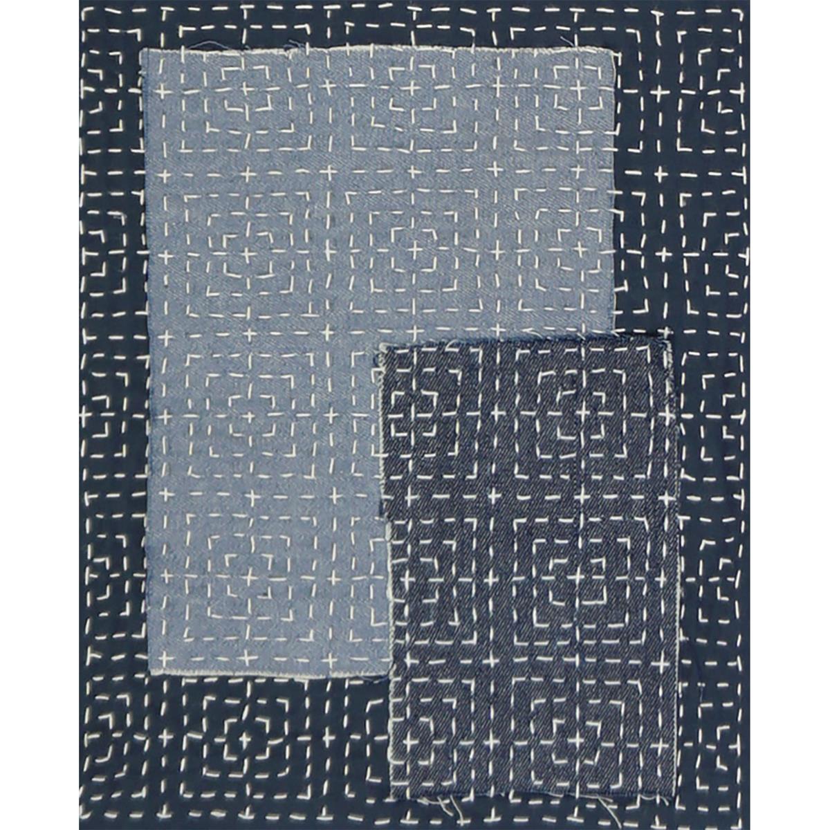 ReStyle Sashiko sjabloon vierkanten patroon maat 10 x 10 cm - Afbeelding 1