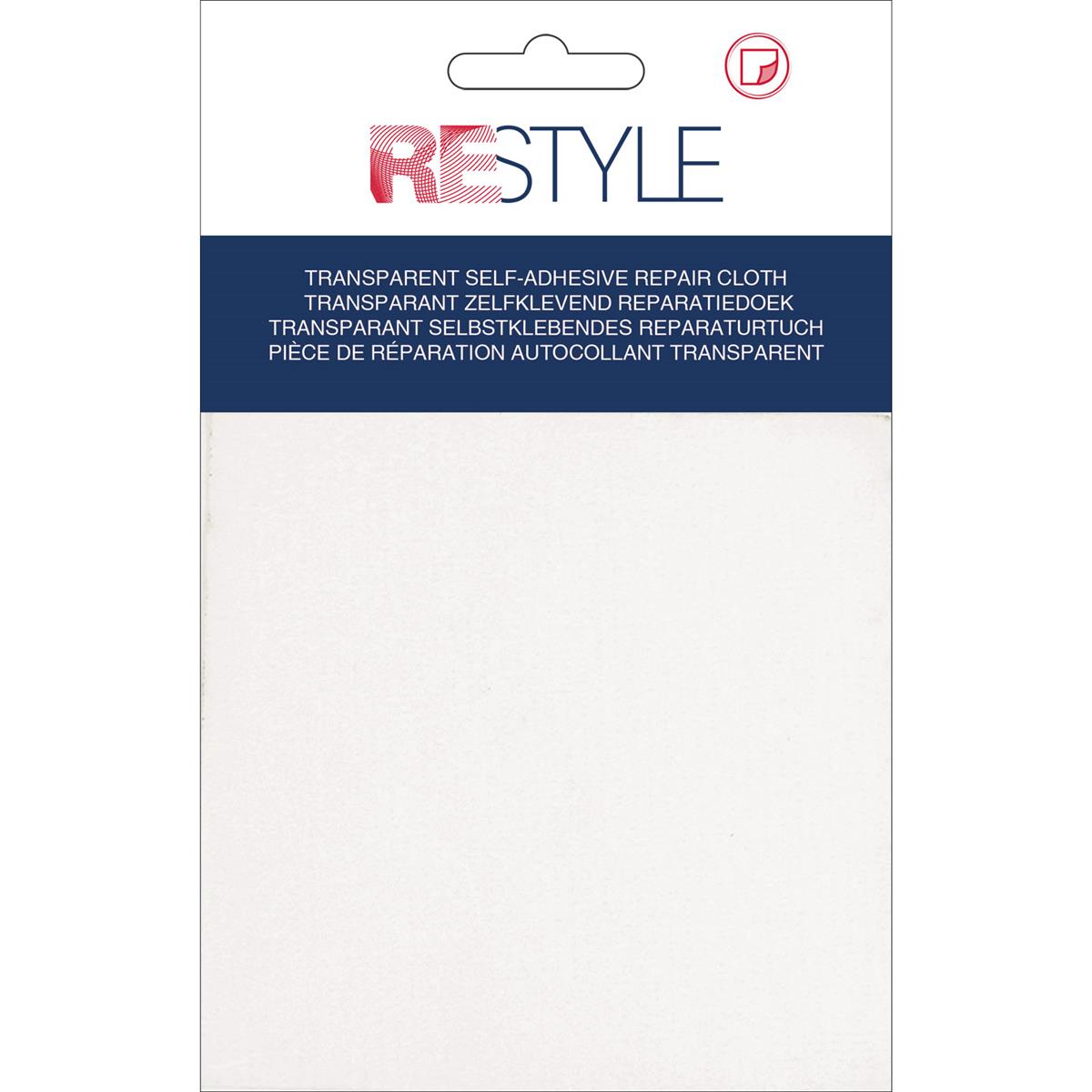 ReStyle Reparatiedoek Nylon Transparant 10cm x 20cm Zelfklevend