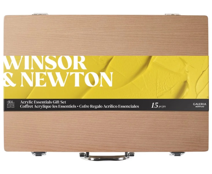 Winsor & Newton Galeria Acrylverf Set 15-delig In Houten Kist
