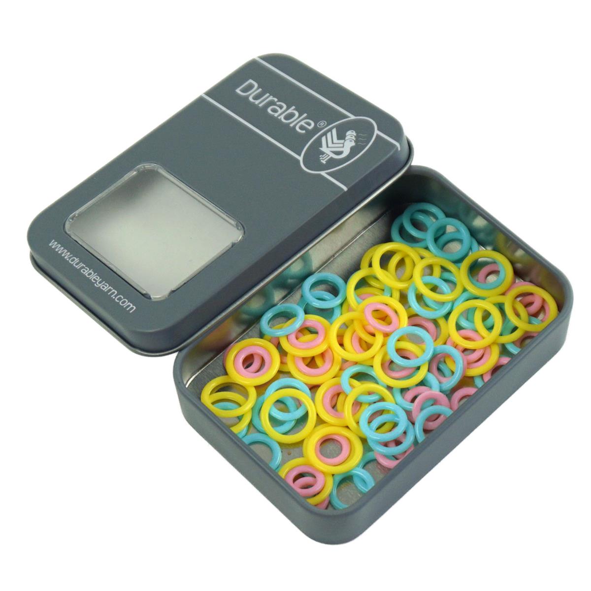 Durable Steekmarkeerders ringen 10mm, 12mm en 14mm; 90 stuks assorti kleuren