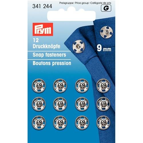 Prym Drukkers Zilver 9mm (krt)