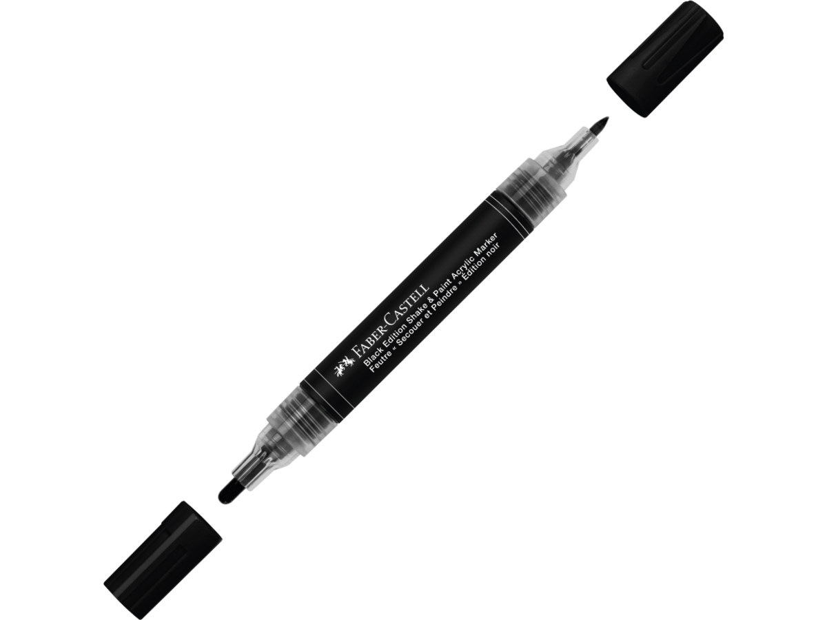 Acrylmarker Faber-Castell Black Edition Shake & Paint Zwart 