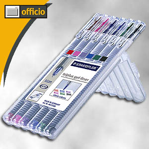Staedtler Triplus Gel-liner Pen 6 Klassieke Kleuren