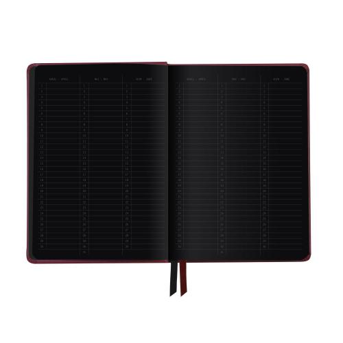 Rhodiarama Harde Kaft Goalbook Creation Bulletjournal A5 73 Genummerde Met Puntjes Zwarte Pagina's 120gr. - Afbeelding 2