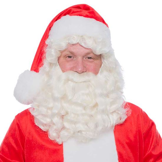 Baardstel kanekalon Kerstman bs12