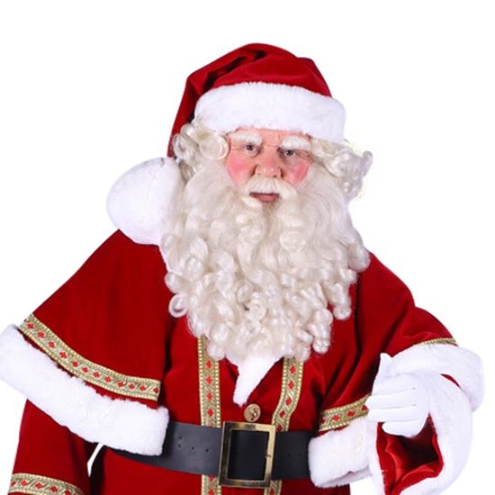 Kerstmuts katoenfluweel deluxe acc12