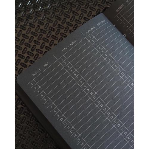Rhodiarama Harde Kaft Goalbook Creation Bulletjournal A5 73 Genummerde Met Puntjes Zwarte Pagina's 120gr. - Afbeelding 4