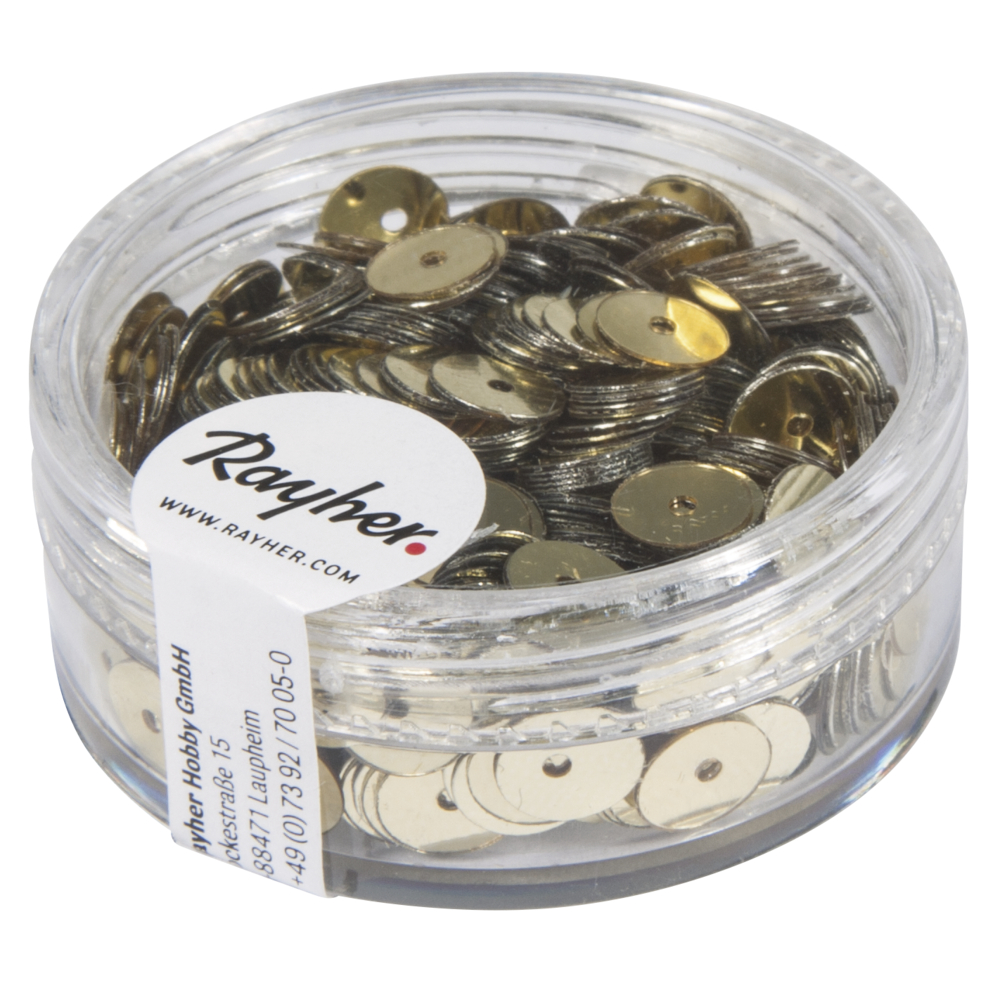 Pailletten Plat 6 mm - keuze uit 9 kleuren