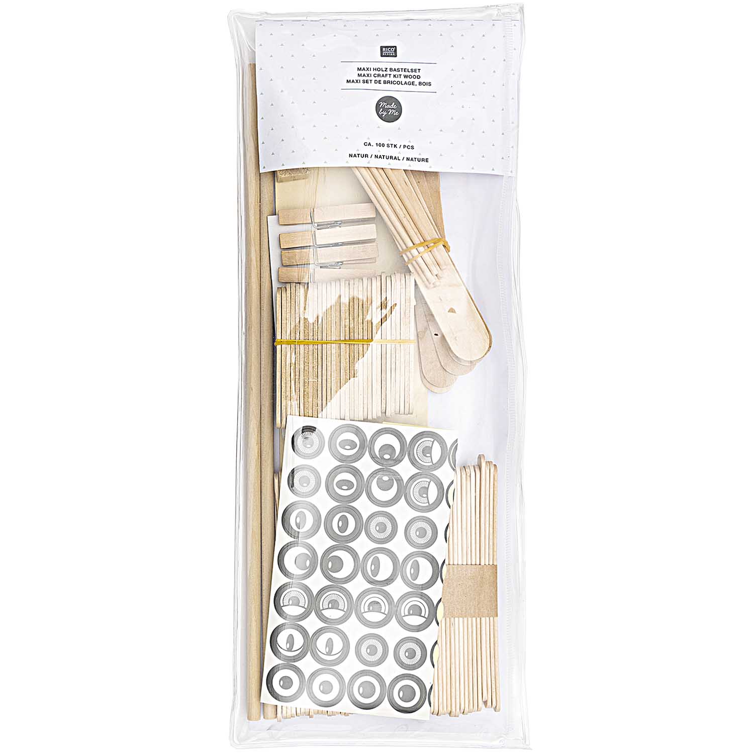 KNUTSEL PAKKET HOUT, SMAL - Afbeelding 2