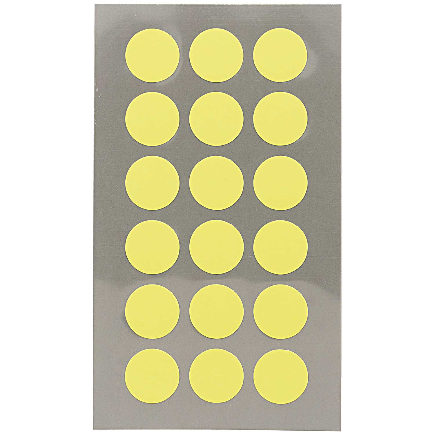 Stickers Rond Neon Geel 15MM