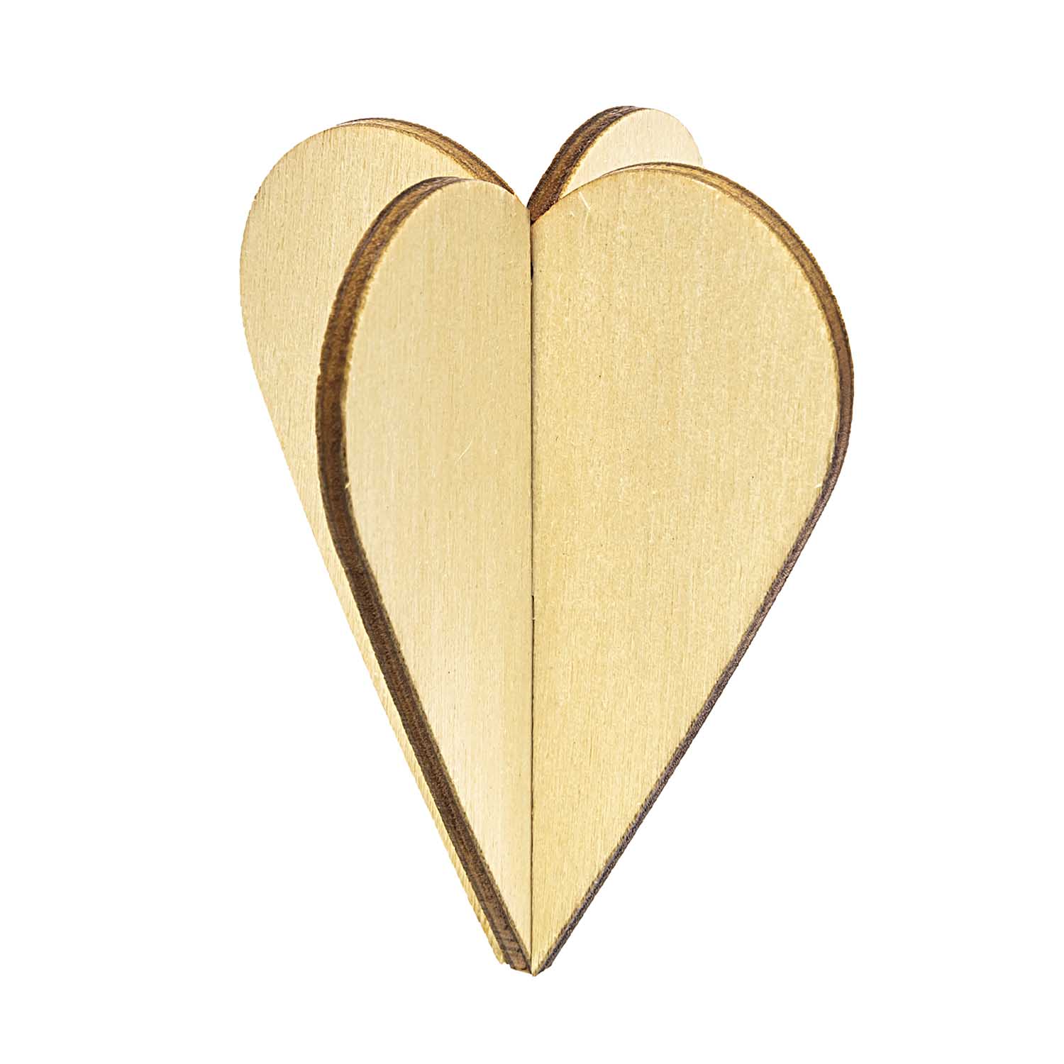 3D  Houten Harten - Afbeelding 1