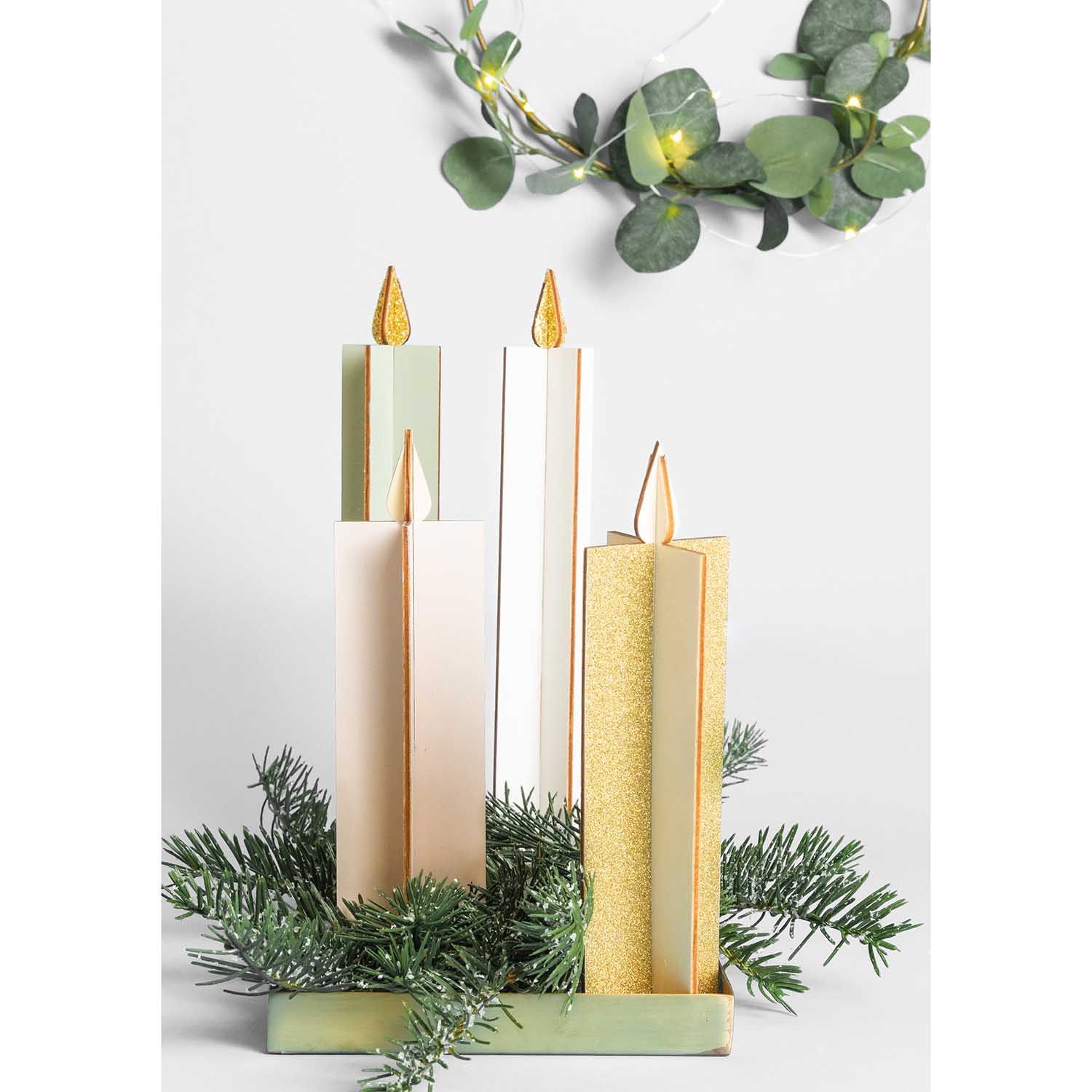 HOUTEN KAARS, 2PCS