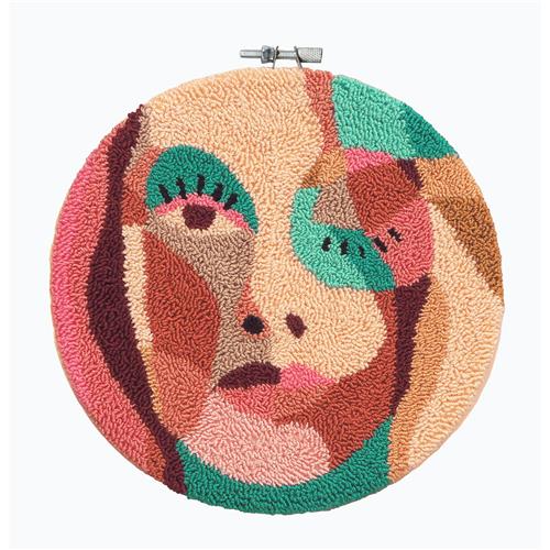 ReStyle 095.2019 Punchpakket Abstract Gezicht 17,8cm rond