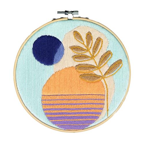 ReStyle 095.2029 Borduurpakket Abstracte vormen 17,8cm rond