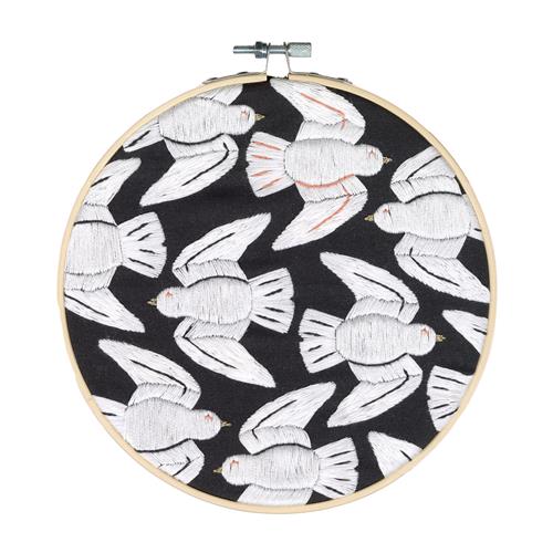 ReStyle 095.2034 Borduurpakket Vogels 17,8cm rond