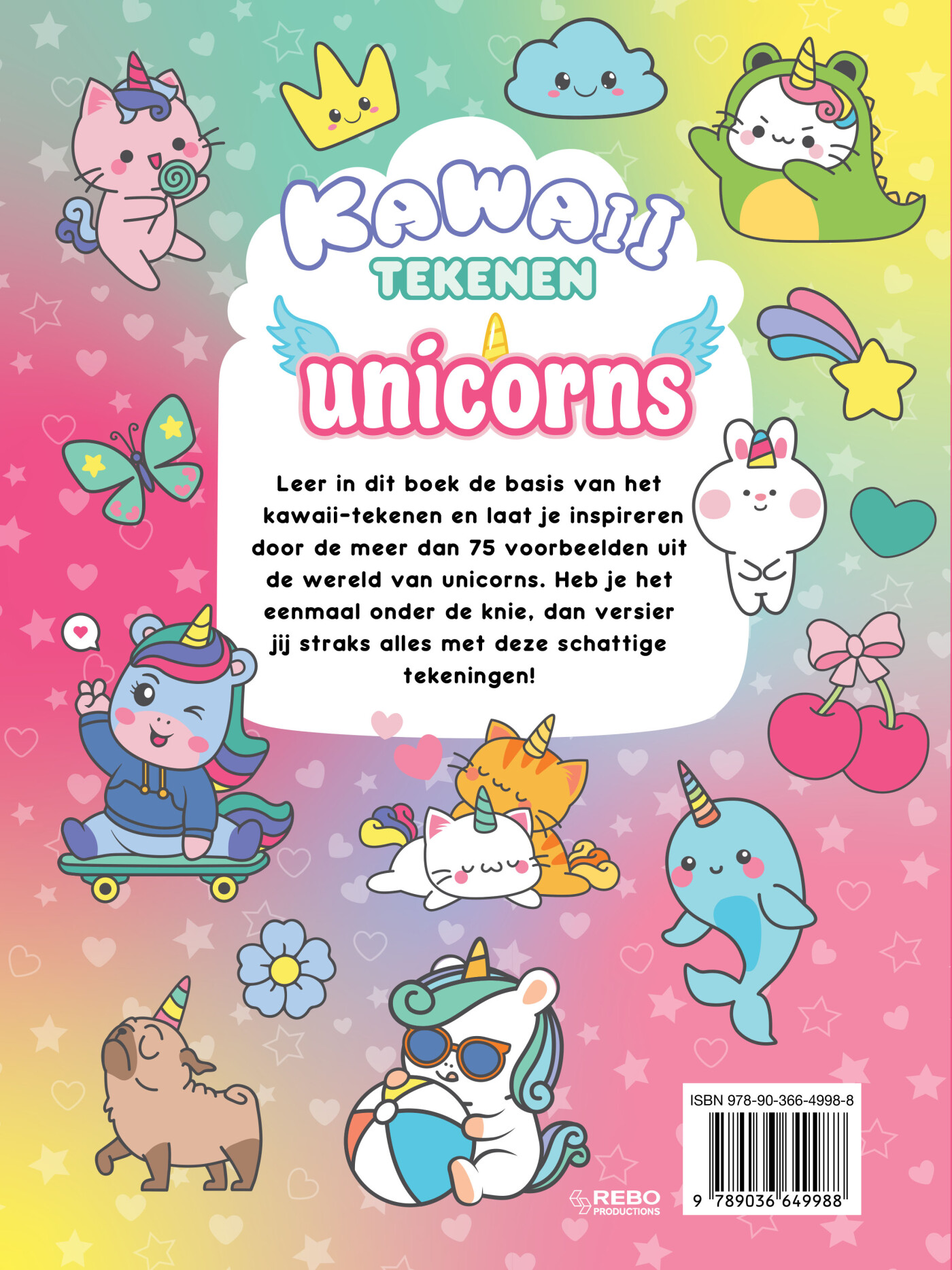 Kawaii Tekenen Unicorns & Friends - Afbeelding 1