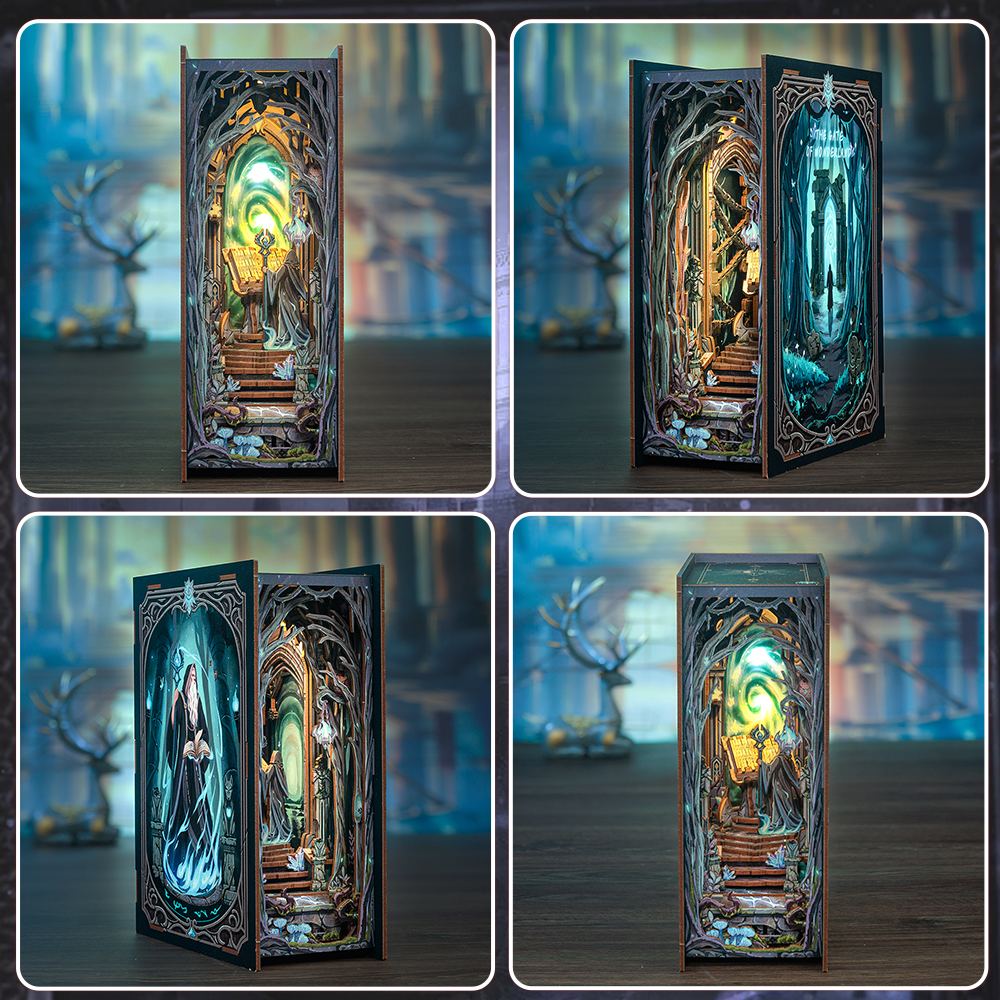 AB DIY Cutebee Booknook, The Gate of Wonderland, 16x8x21,7cm - Afbeelding 3