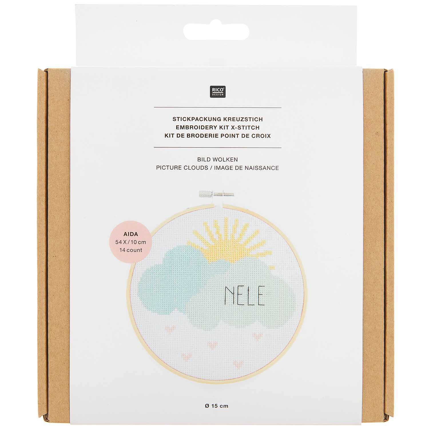BORDUURPAKKET  BIRTH PICTURE CLOUDS - Afbeelding 3