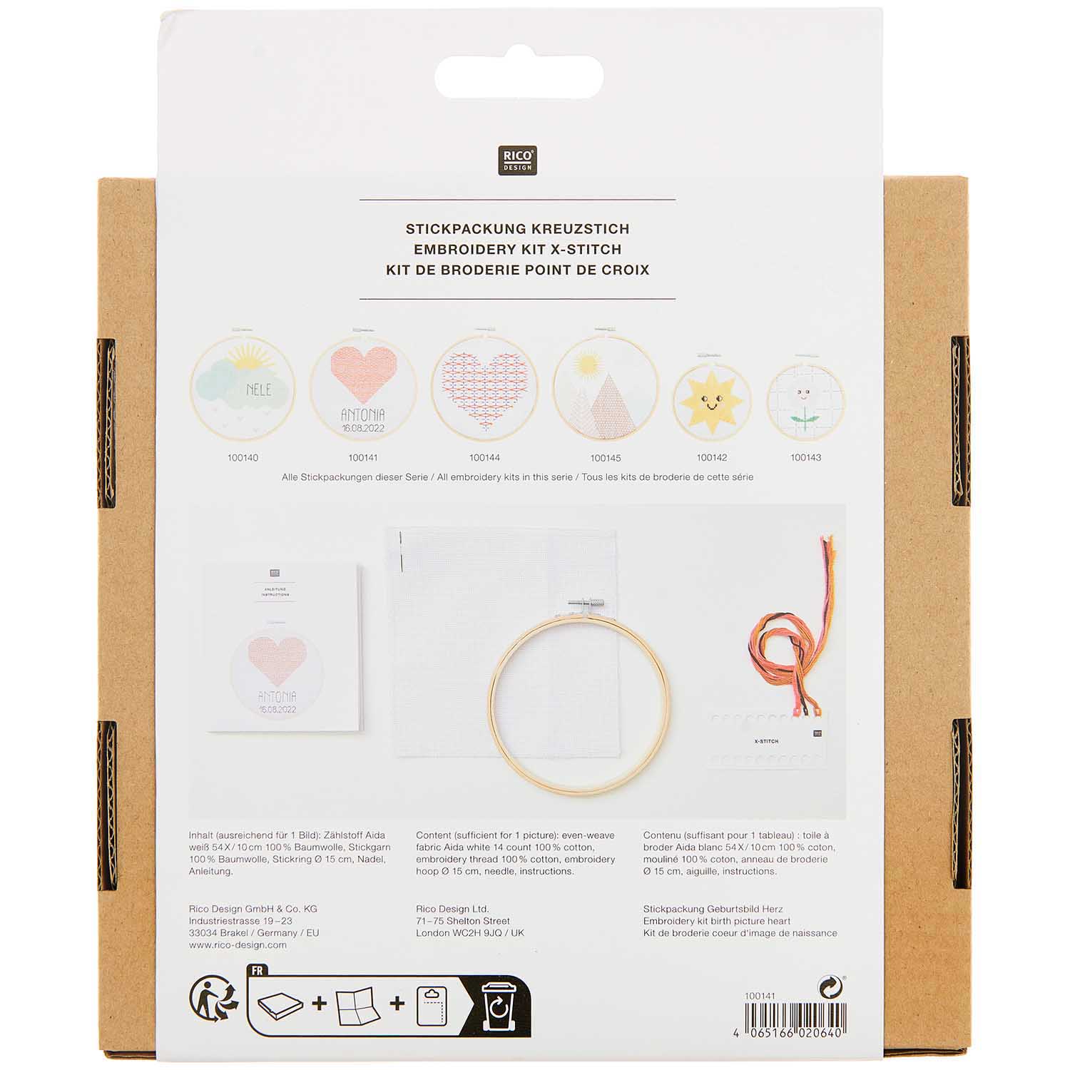 BORDUURPAKKET  BIRTH PICTURE HEART - Afbeelding 3