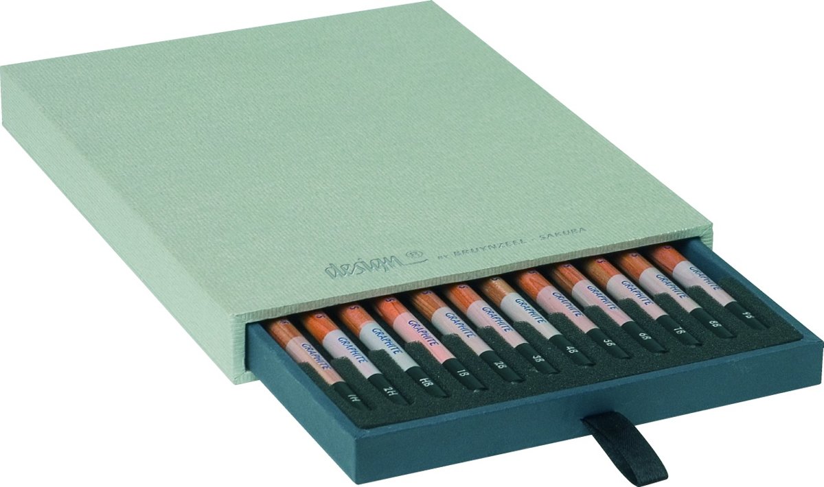 Bruynzeel Design Graphite Box 12 Stuks - Afbeelding 2