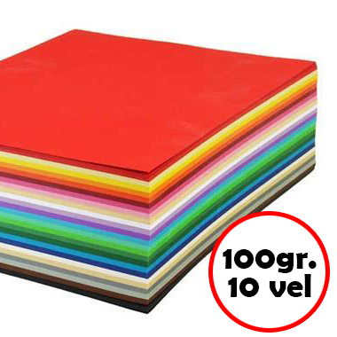 Paperado A4 Papier 100gr 10st. - Keuze uit diverse kleuren