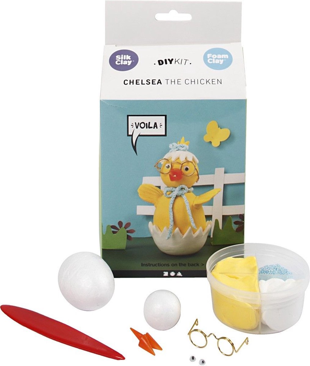 Silk Clay Funny Friends, Kuiken, 1set - Afbeelding 2