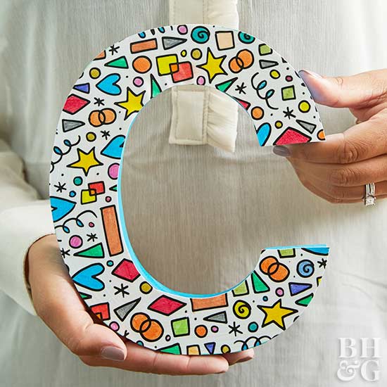 Decoupache Letters - keuze uit 26 letters & 3 tekens - Afbeelding 1
