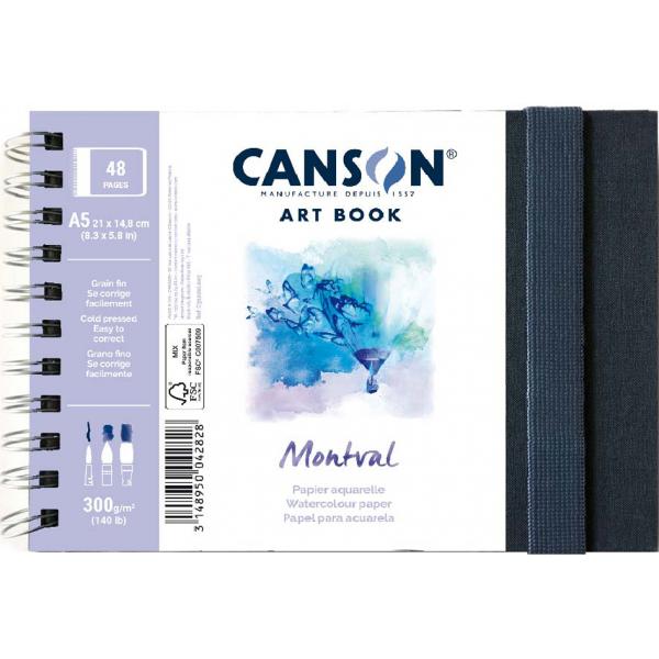 Canson Art Book Montval Aquarelpapier A5 300gr. 24 vel. 
