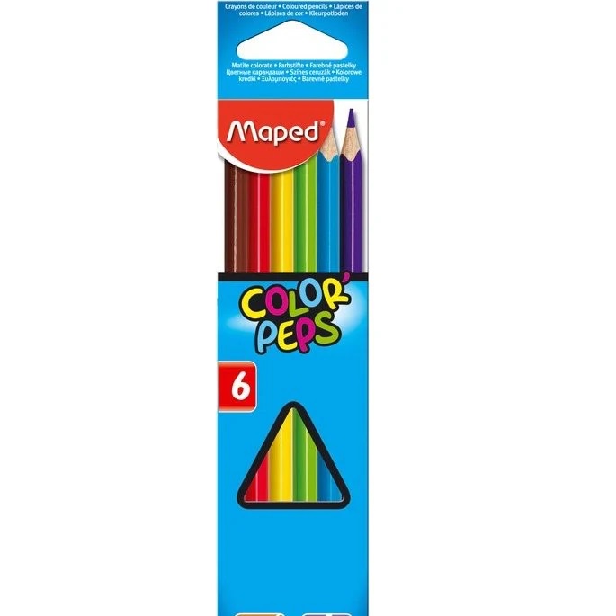 Maped Color' Peps Kleurpotloden 6 Basiskleuren