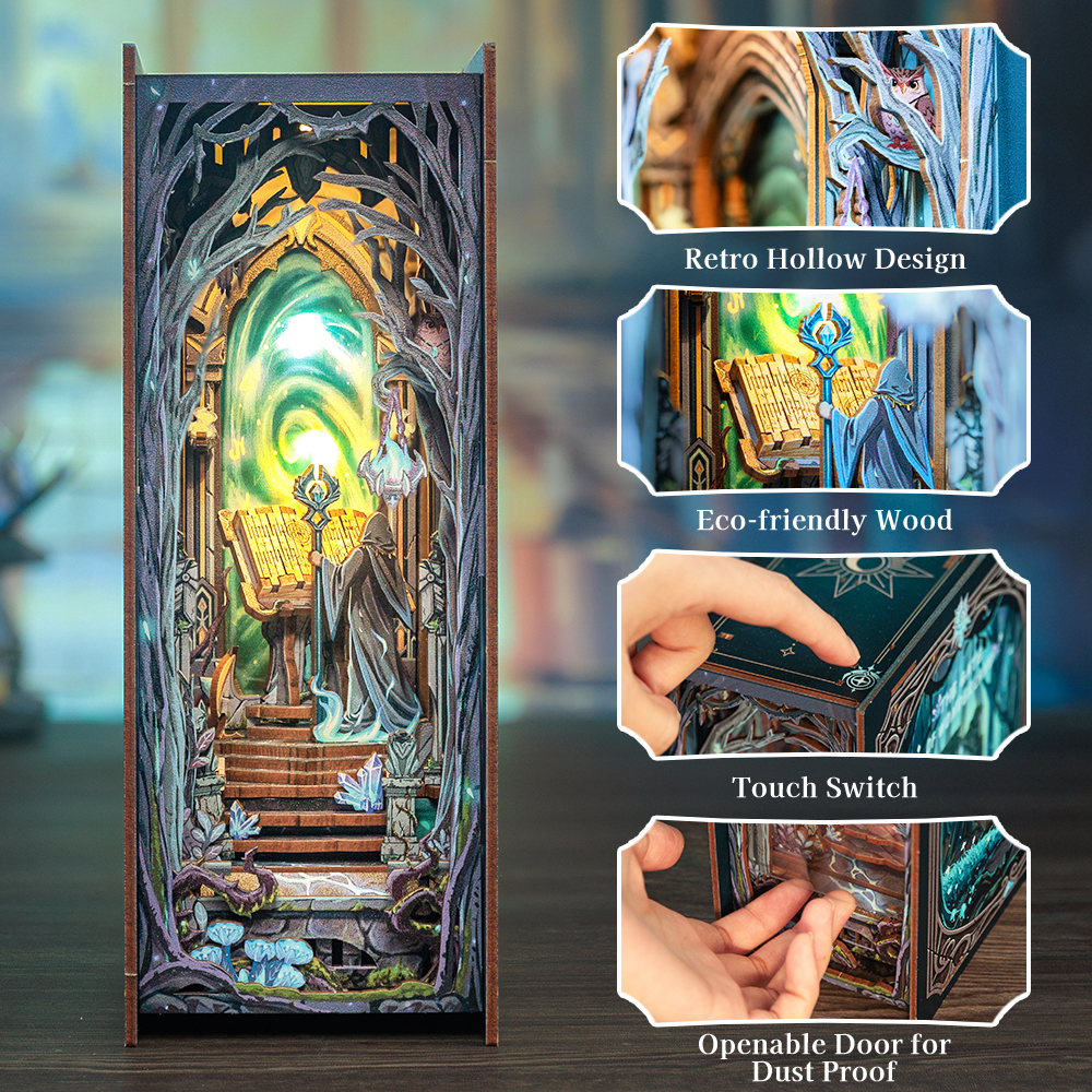 AB DIY Cutebee Booknook, The Gate of Wonderland, 16x8x21,7cm - Afbeelding 4
