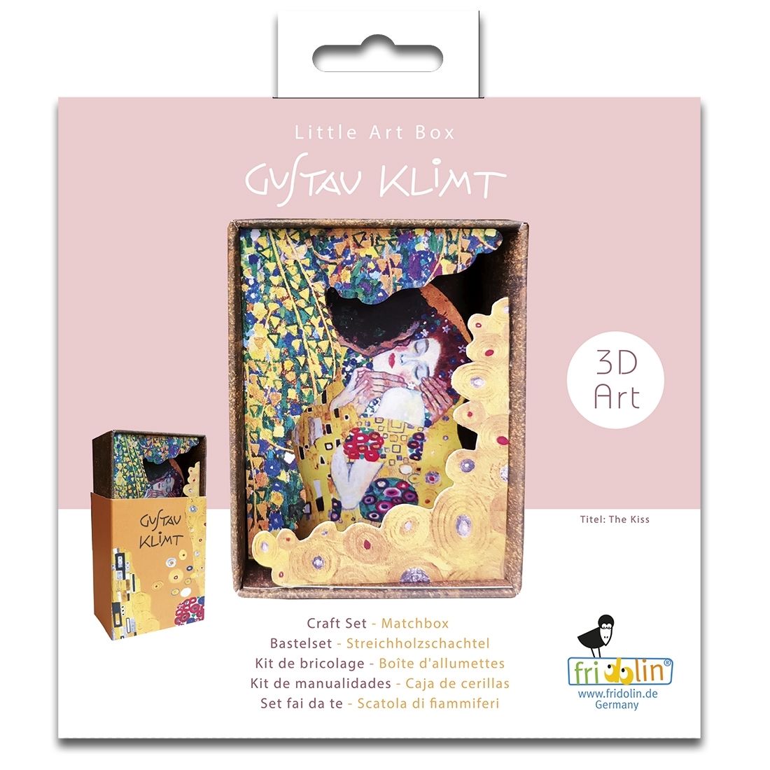 Fridolin Little Art Box - Gustav Klimt De Kus - Afbeelding 1