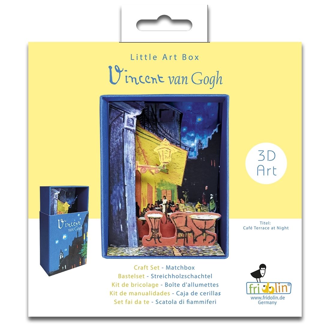 Fridolin Little Art Box - Vincent Van Gogh Caféterras bij Nacht - Afbeelding 1