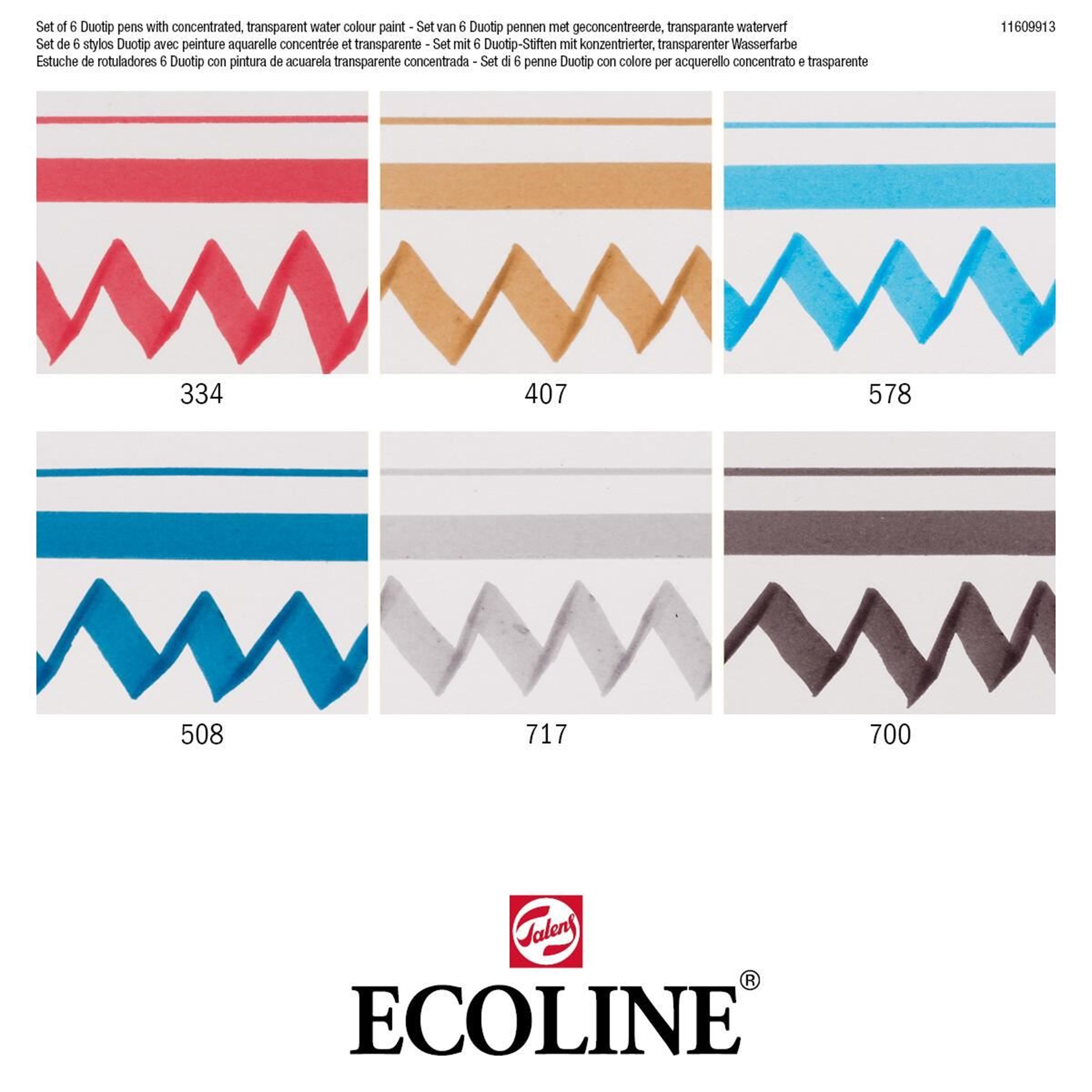 Duotip Ecoline markers urban landscape set | 6 kleuren - Afbeelding 2