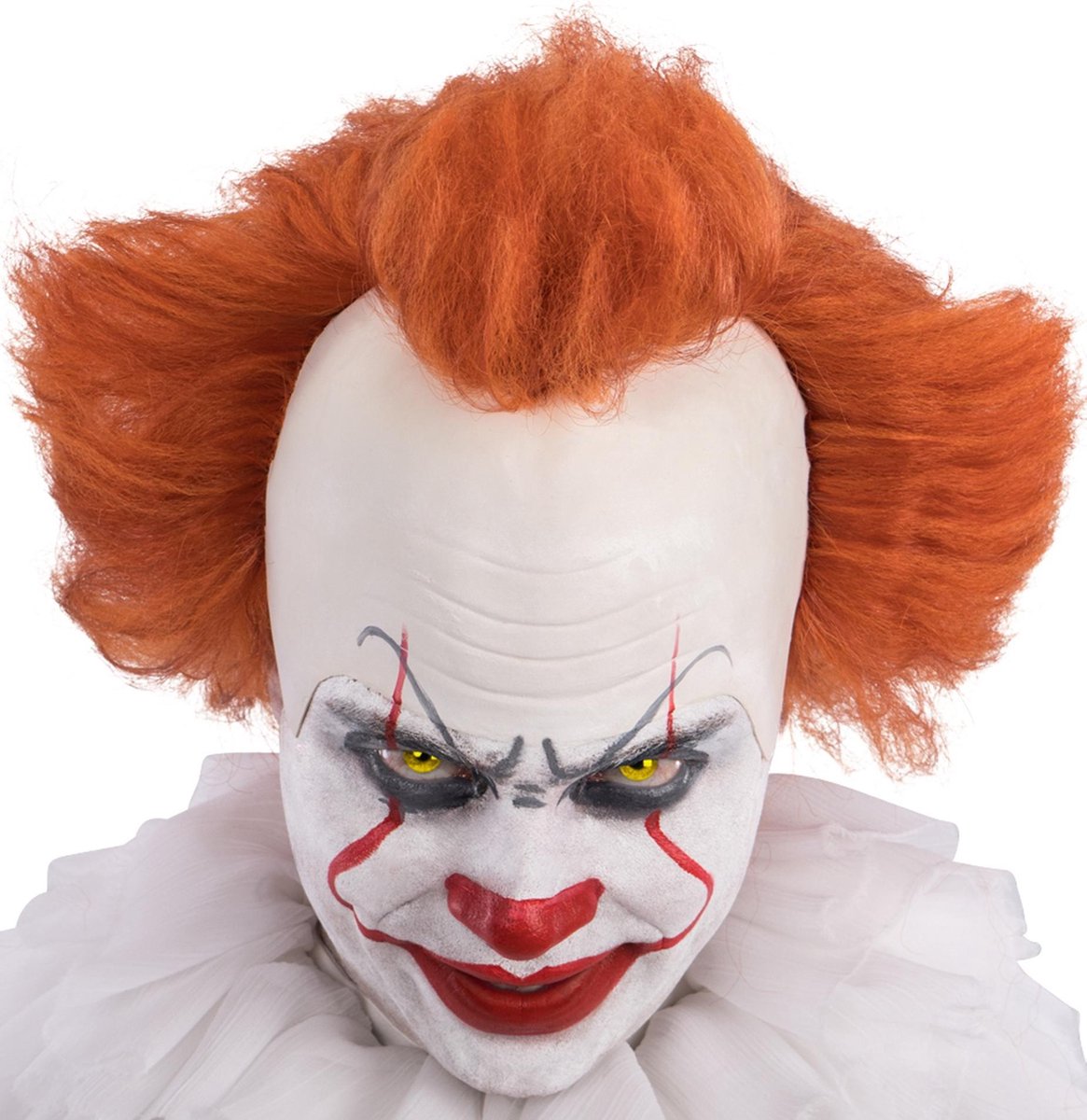Horror Clown Pennywise IT Pruik Met Kaalkop 