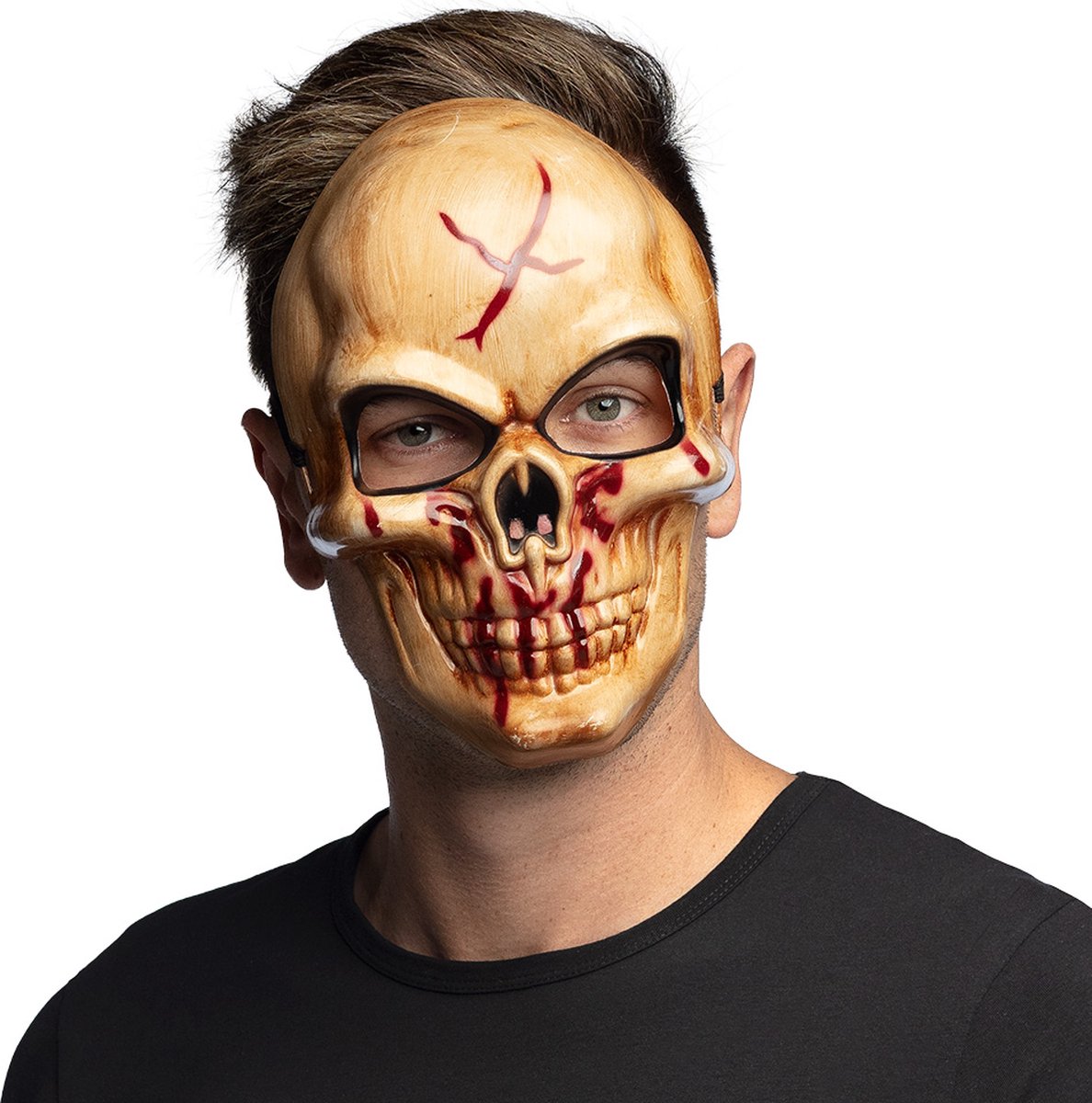 Gezichtsmasker Plastic Schedel/Doodshoofd