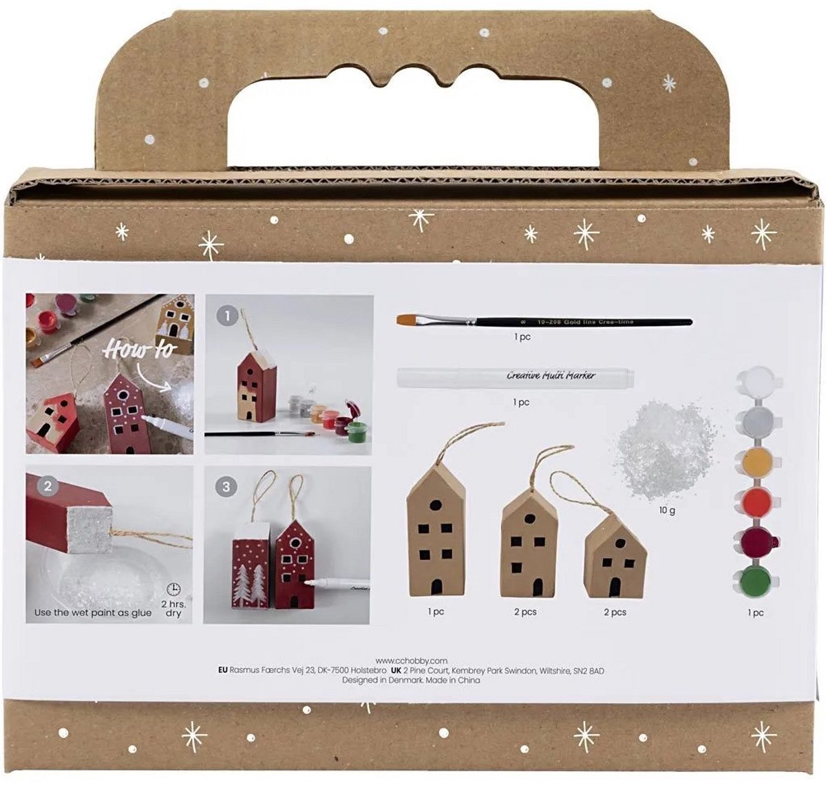 Creativ Kersthuisjes Maken Set deco12 - Afbeelding 2