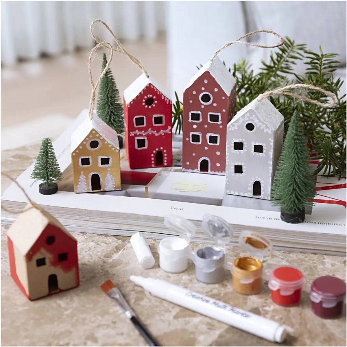 Creativ Kersthuisjes Maken Set deco12 - Afbeelding 3