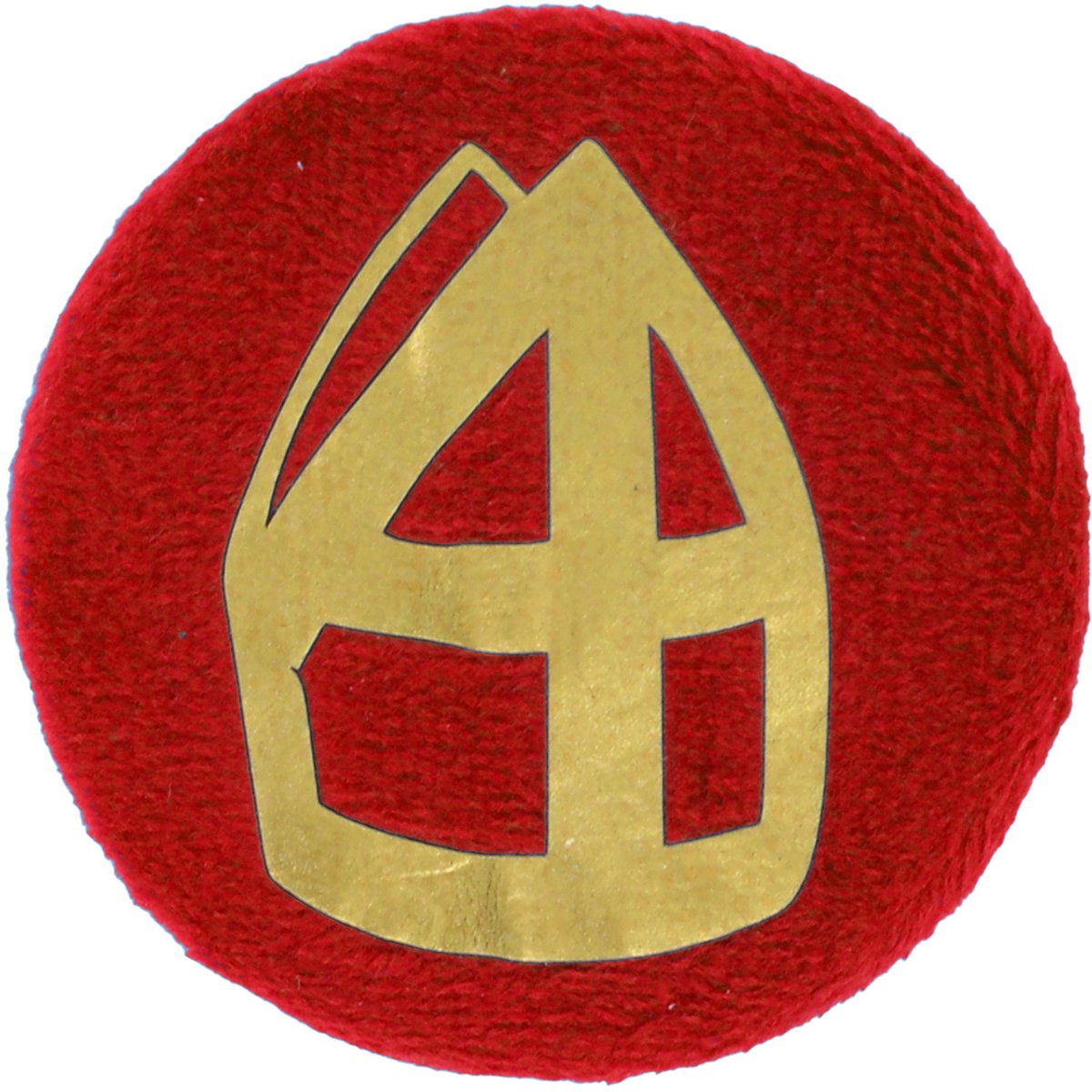 Barretspeld Mijter Rood 4cm acc5